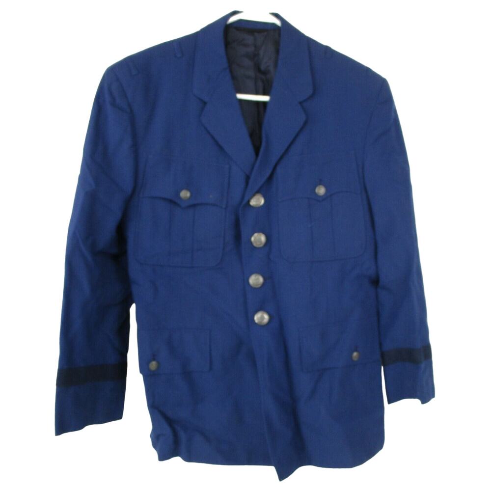 Vintage U.S. Air Force Service Dress Blue Jacket June 30th, 1966 Dated